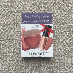 NEW Tarte - Sephora Deluxe Set Birthday Gift Blush And Lip Paint Exclusive